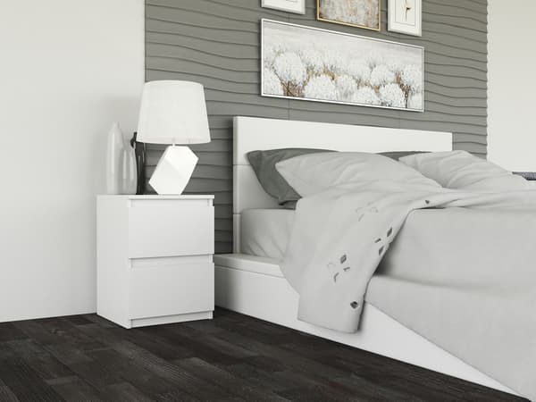 Sengebord Malwa M2 HVID