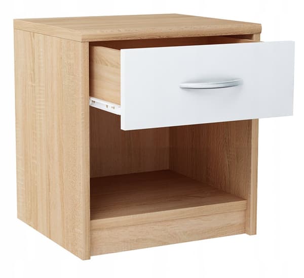 Sengebord 1S WHITE-SONOMA kommode