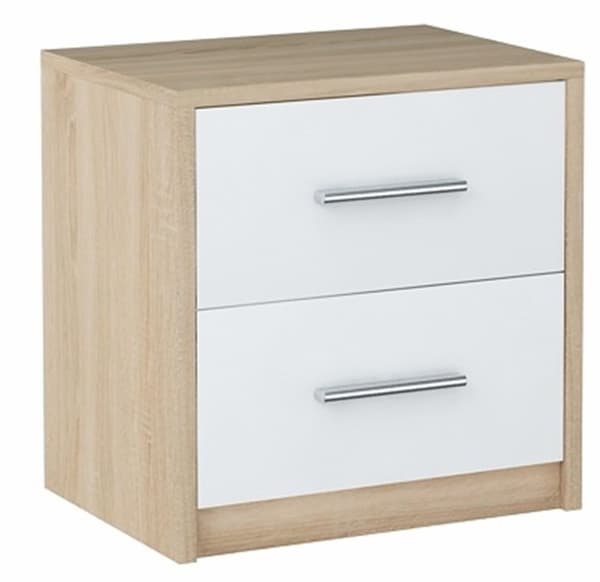 Sängbord BODO 2S WHITE-SONOMA