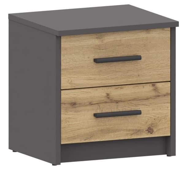 Sengebord BODO 2S ANTRACYT-WOTAN UFC kommode
