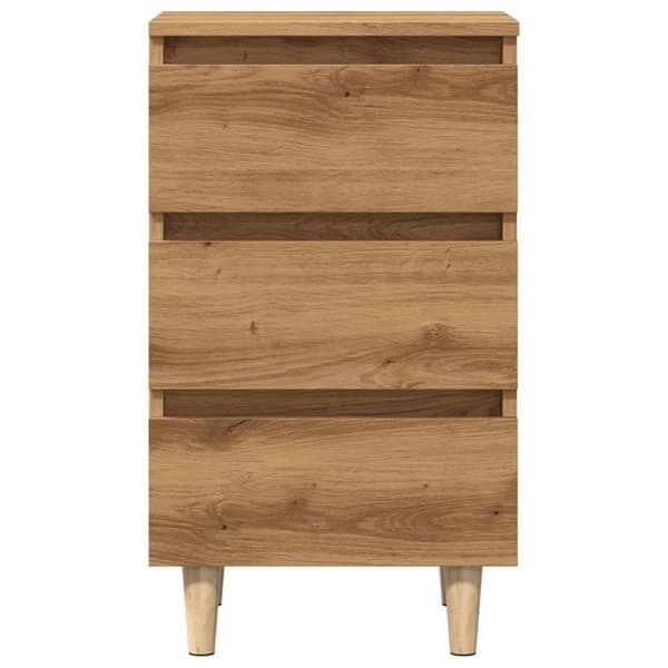 vidaXL Sängbord artisan ek 40x35x69 cm konstruerat trä