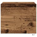 Pikkukuva 7 / 11: vidaXL Yöpöytä LED-valolla, Seinään asennettu vanha puu 50x39x41 cm