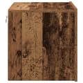 Pikkukuva 8 / 11: vidaXL Yöpöytä LED-valolla, Seinään asennettu vanha puu 50x39x41 cm