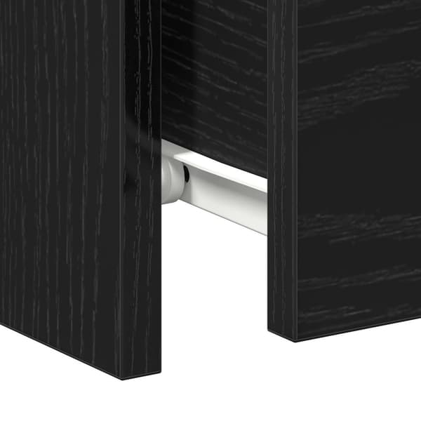 vidaXL Nattbord med skuffer 2 stk Svart Eik 30x30x40 cm