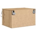Miniatyrbilde 9 av 11: vidaXL Nattbord med LED Veggmontert Artisan Eik 50x36x30 cm