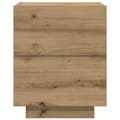 Pikkukuva 7 / 11: vidaXL Yöpöytä LED-valoilla Artisan Tammi 45x40x55 cm