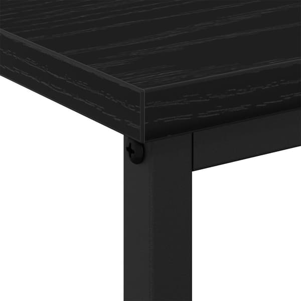 vidaXL Nattbord Svart Eik 41x31x80 cm Konstruert Tre