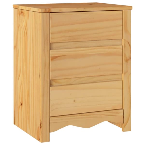 vidaXL Nattbord "DRAMMEN" 45x35x56 cm Massivt furu