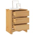 Miniatyrbilde 1 av 11: vidaXL Nattbord "DRAMMEN" 45x35x56 cm Massivt furu