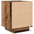 Miniatyrbilde 11 av 11: vidaXL Nattbord med LED-lamper 2 stk Gamle tre 45x40x55 cm