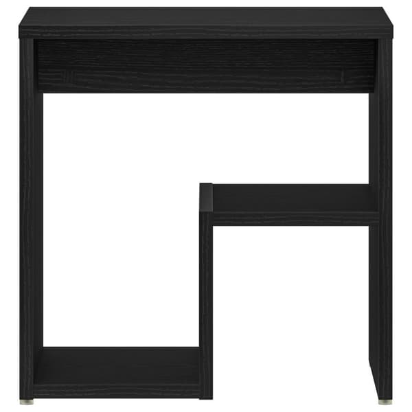 vidaXL Sängbord Set med 2 Svart ek Konstruerat trä 40x30x40 Sängbord