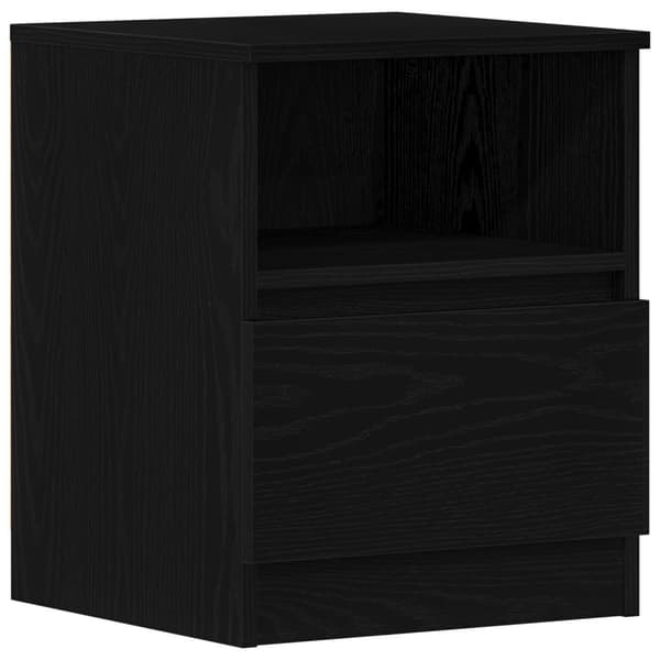 vidaXL Nattbord 2 stk Svart Eik 40x40x50 cm Laget av tre