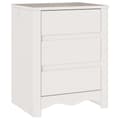 Miniatyrbilde 4 av 11: vidaXL Nattbord "DRAMMEN" Hvit 45x35x56 cm Massivt Tre Furu