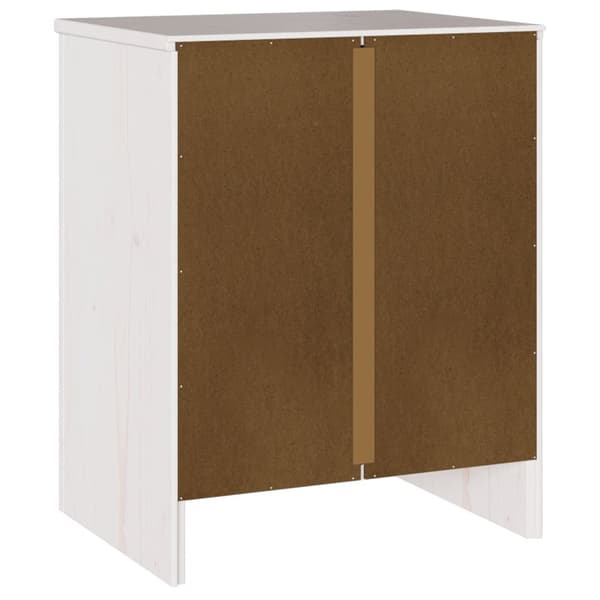 vidaXL Nattbord "DRAMMEN" Hvit 45x35x56 cm Massivt Tre Furu