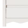 Miniatyrbilde 11 av 11: vidaXL Nattbord "DRAMMEN" Hvit 45x35x56 cm Massivt Tre Furu