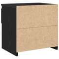 Miniatyrbilde 8 av 11: vidaXL Nattbord 2 stk Svart Eik 40x30x39 cm Laget av tre