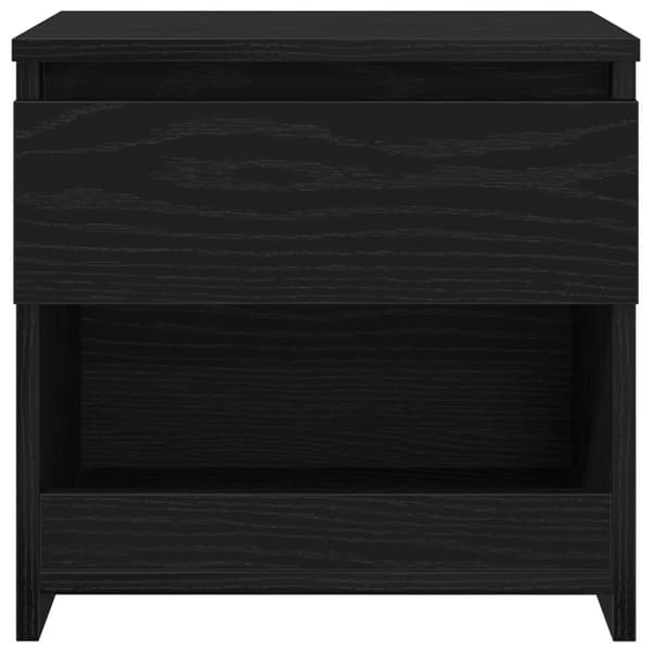 vidaXL Nattbord 2 stk Svart Eik 40x30x39 cm Laget av tre