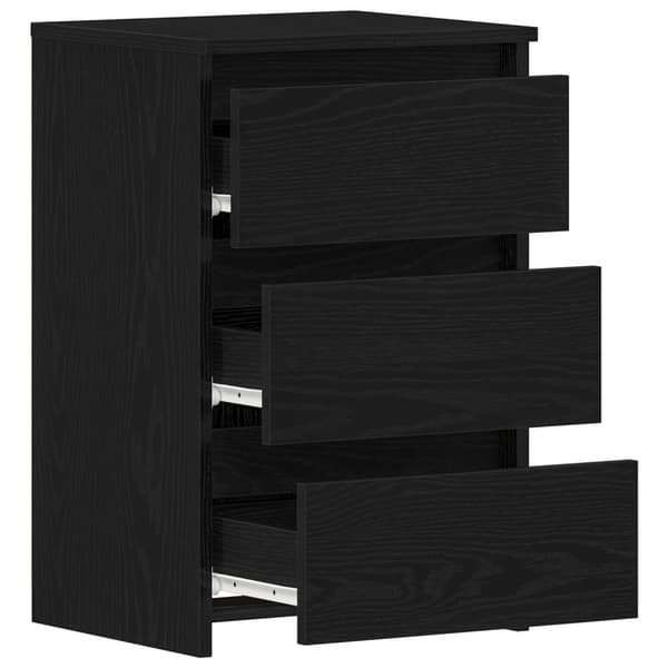 vidaXL Nattbord 2 stk Svart Eik 40x35x62,5 cm Laget av Tre