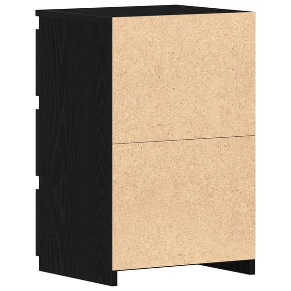 vidaXL Nattbord 2 stk Svart Eik 40x35x62,5 cm Laget av Tre