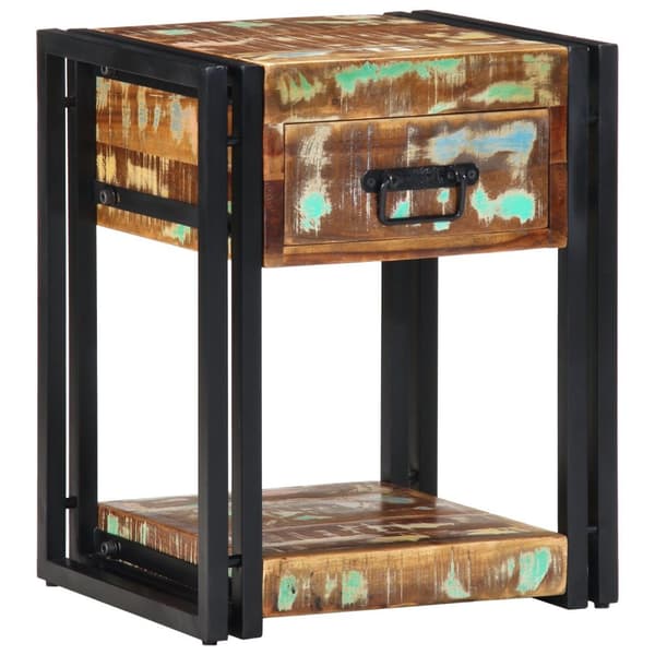 vidaXL Nattbord 2 stk 40x35x50 cm Massivt tre gjenvunnet
