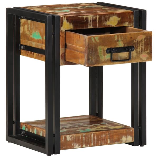 vidaXL Nattbord 2 stk 40x35x50 cm Massivt tre gjenvunnet