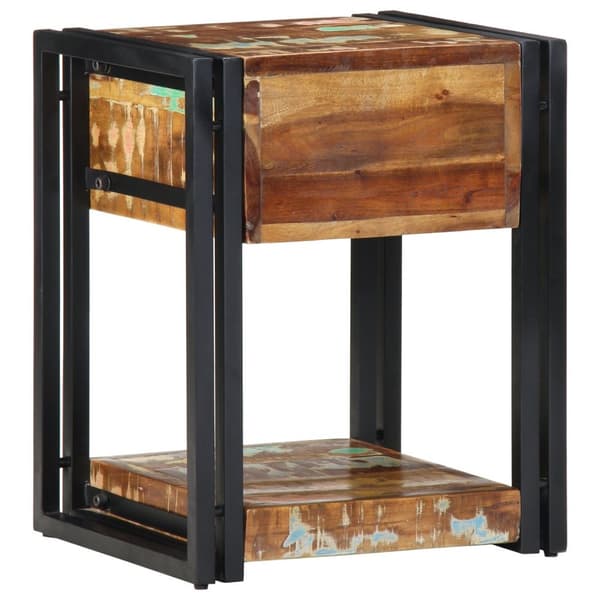 vidaXL Nattbord 2 stk 40x35x50 cm Massivt tre gjenvunnet