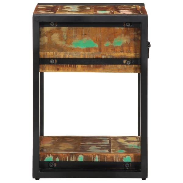 vidaXL Nattbord 2 stk 40x35x50 cm Massivt tre gjenvunnet