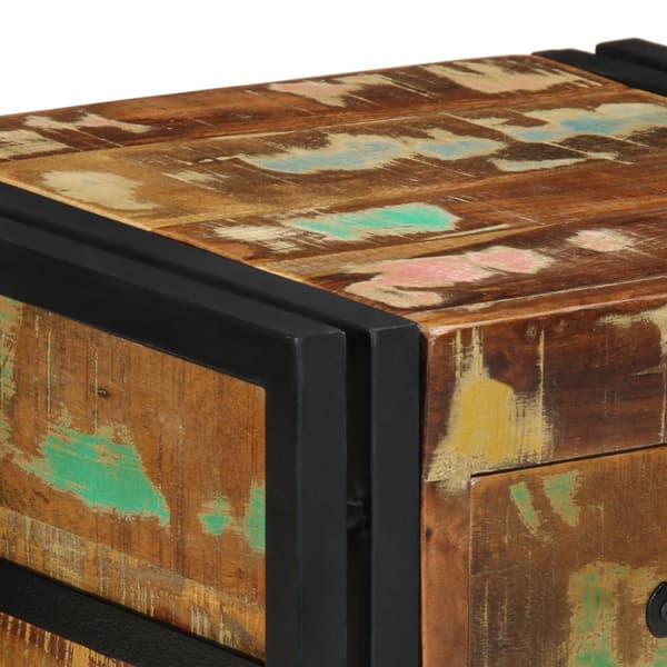 vidaXL Nattbord 2 stk 40x35x50 cm Massivt tre gjenvunnet