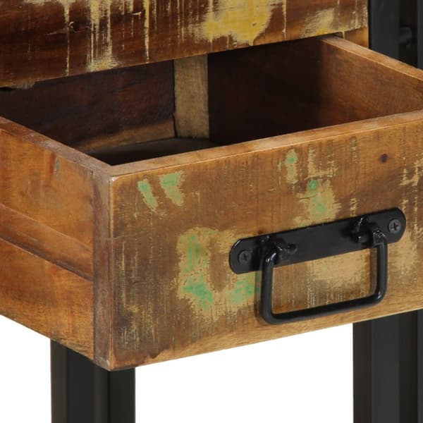 vidaXL Nattbord 2 stk 40x35x50 cm Massivt tre gjenvunnet