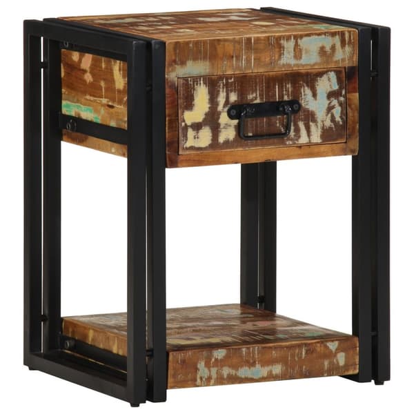 vidaXL Nattbord 2 stk 40x35x50 cm Massivt tre gjenvunnet