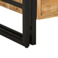 Miniatyrbilde 11 av 11: vidaXL Nattbord 40x40x59 cm Solid Ruft Lyst Mangotre