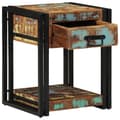 Miniatyrbilde 4 av 11: vidaXL Nattbord 2 stk 40x40x50 cm Massivt Gjenvunnet Tre