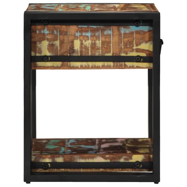 vidaXL Nattbord 2 stk 40x40x50 cm Massivt Gjenvunnet Tre