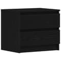 Miniatyrbilde 4 av 11: vidaXL Nattbord 2 stk Svart Eik 50x40x43,5 cm Laget av Tre