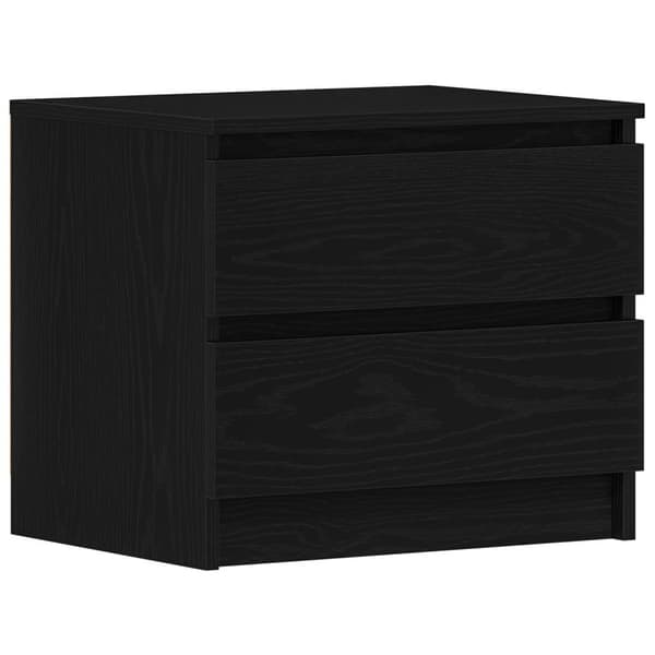 vidaXL Nattbord 2 stk Svart Eik 50x40x43,5 cm Laget av Tre