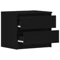 Miniatyrbilde 6 av 11: vidaXL Nattbord 2 stk Svart Eik 50x40x43,5 cm Laget av Tre
