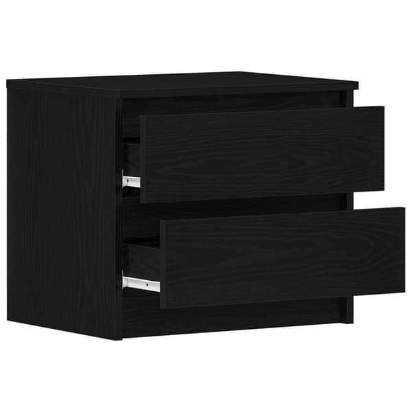 vidaXL Nattbord 2 stk Svart Eik 50x40x43,5 cm Laget av Tre