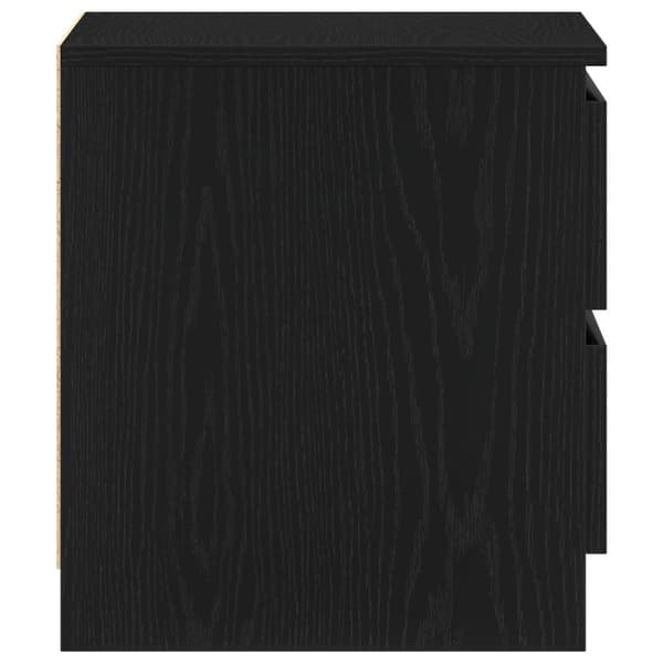 vidaXL Nattbord 2 stk Svart Eik 50x40x43,5 cm Laget av Tre