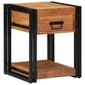Miniatyrbilde 2 av 11: vidaXL Nattbord 40x40x50 cm Solid Akasietre