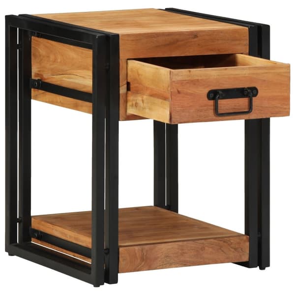 vidaXL Nattbord 40x40x50 cm Solid Akasietre