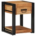 Miniatyrbilde 5 av 11: vidaXL Nattbord 2-pakning 40x40x50 cm Massivt Akasietre