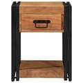 Miniatyrbilde 8 av 11: vidaXL Nattbord 2-pakning 40x40x50 cm Massivt Akasietre