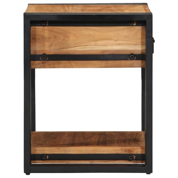 vidaXL Nattbord 2-pakning 40x40x50 cm Massivt Akasietre