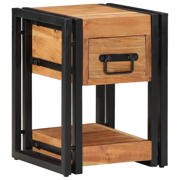 vidaXL Nattbord 30x30x40 cm Solid Akasietre