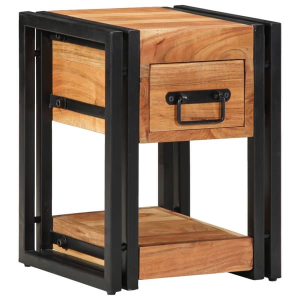 vidaXL Nattbord 30x30x40 cm Solid Akasietre