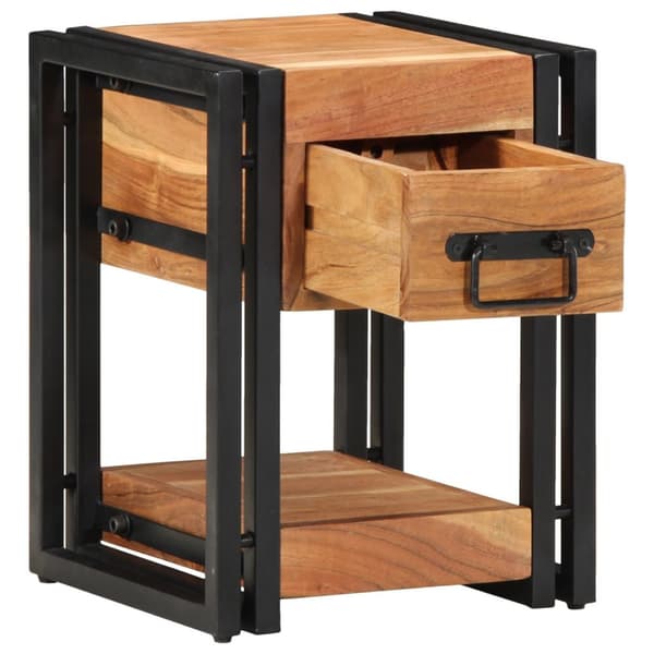 vidaXL Nattbord 30x30x40 cm Solid Akasietre