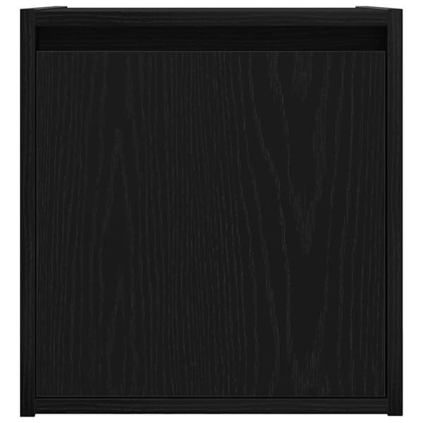 vidaXL Veggmontert nattbord svart 38x34x40 cm