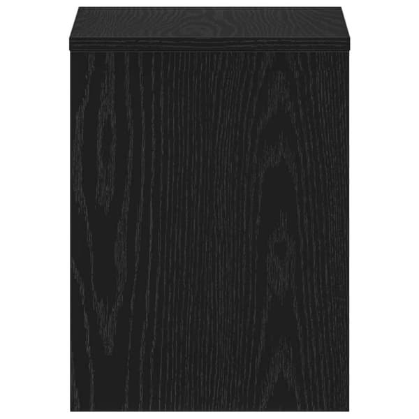 vidaXL Nattbord svart eik 40x30x40 cm konstruert tre
