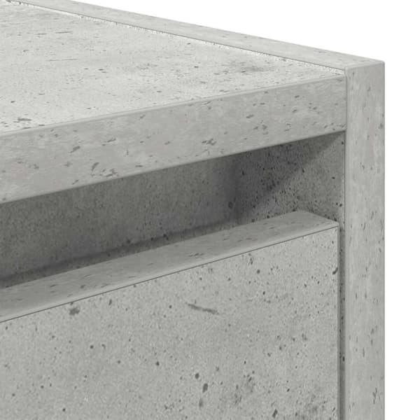 vidaXL væghængt sengebord 38x34x40 cm betongrå