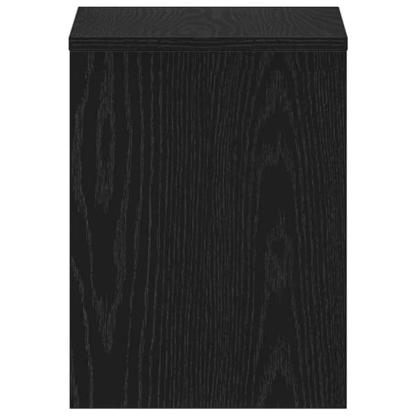 vidaXL sengeborde 2 stk. 40x30x40 cm konstrueret træ sort egetræsfarve